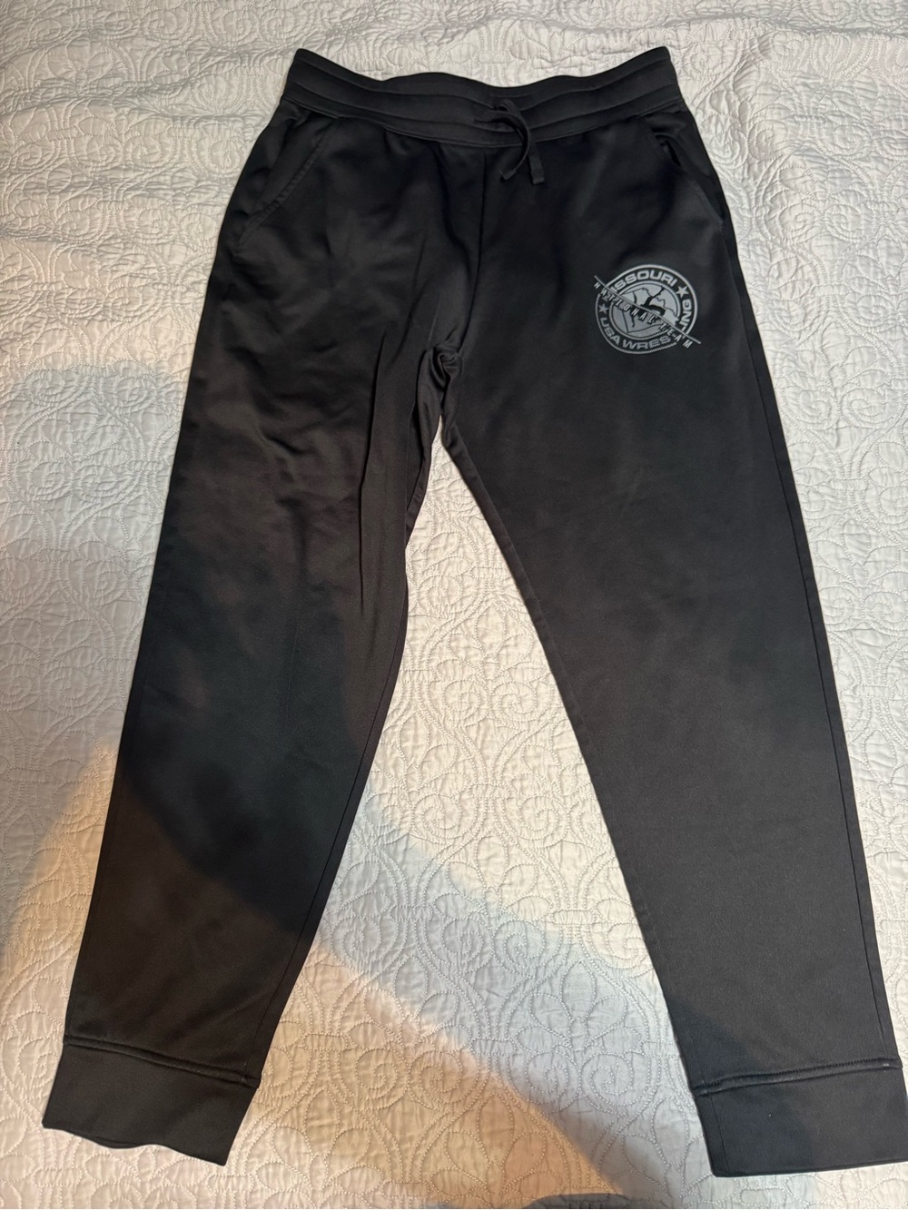 Sport-Tek Black Men's Joggers with MISSOURI USA WRESTLING  Logo